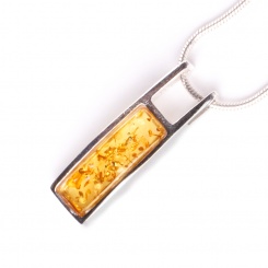 Bernstein länglicher Anhänger 