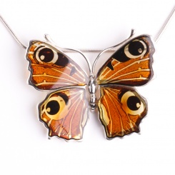 Bernstein Anhänger Schmetterling 