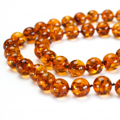 Kette aus Bernsteinkugeln 50cm 