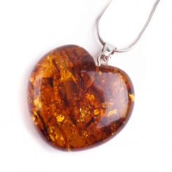 Herz Anhänger Bernstein 