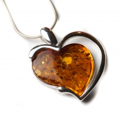 Bernstein Herzanhänger 