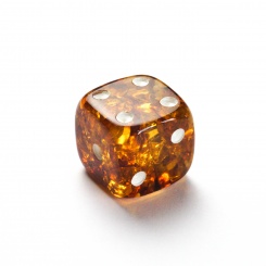 Spiel Würfel aus Bernstein 